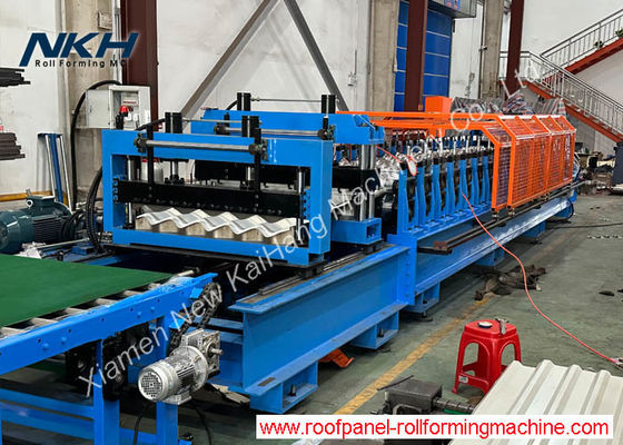 845 Metal Roof Tile Roll Forming Machine Servo Motor Driving Flying Press and Cut Metal Roll Forming Machine