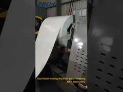 屋根の巻状の形作る機械,線上パンシング